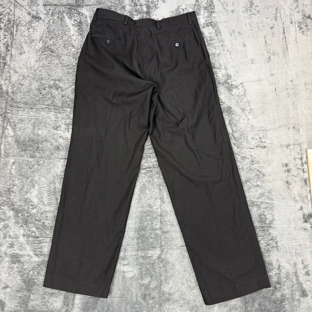 J. Ferrar Dress‎ Pants Men 32x30 Black Modern Fit Trousers SS6-3604
